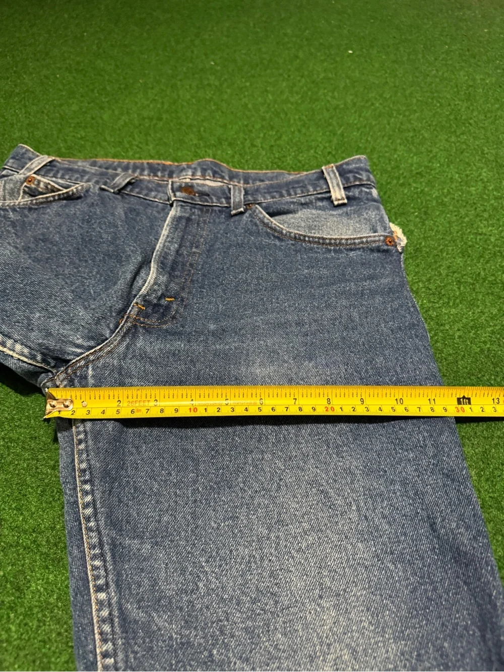 Vintage 70s Levi’s Jeans, Denim Pants Made in USA Orange Tab SF207 (34x30)